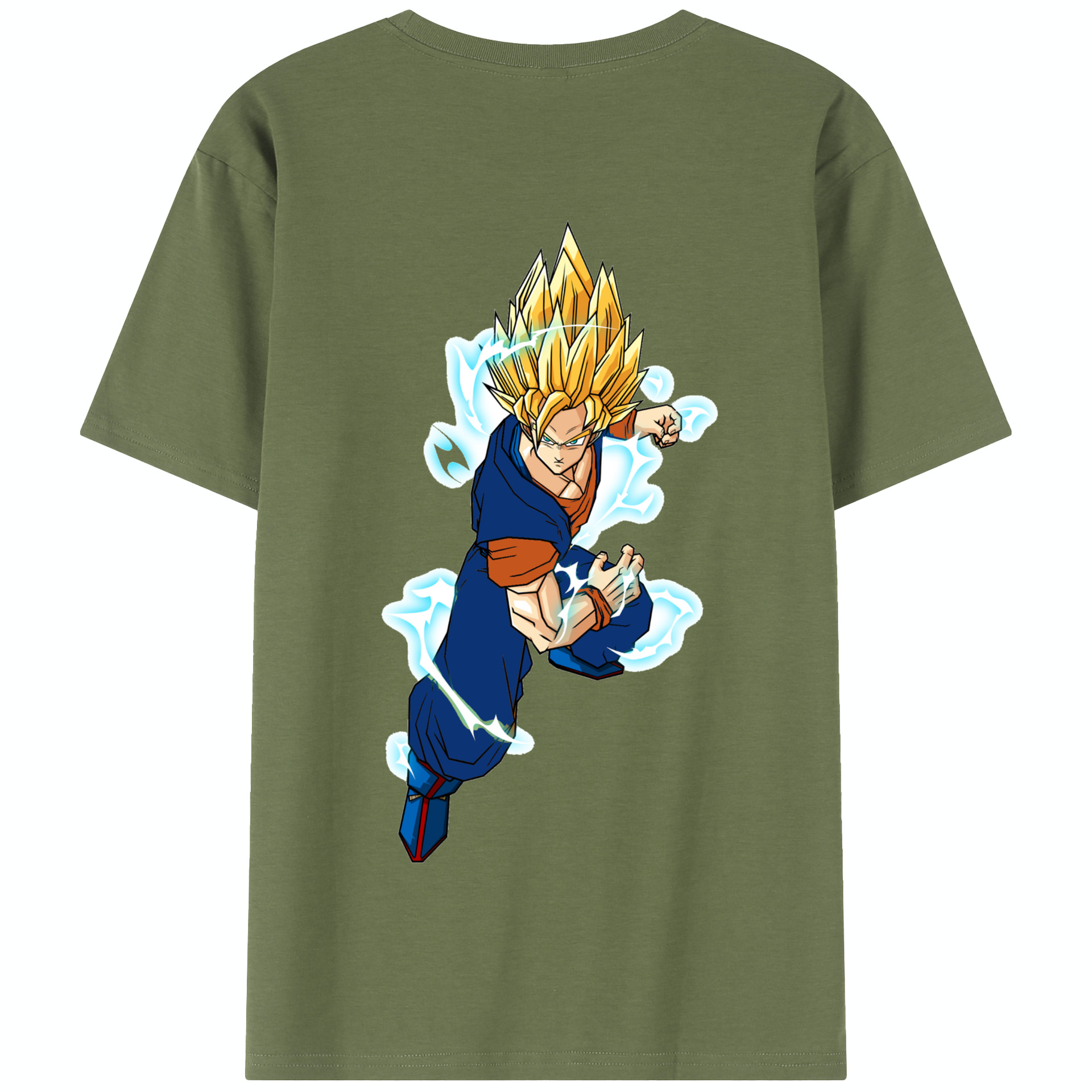 （画像用） ドラゴンボール 孫 悟飯（そんごはん）DRAGON BALL Son Gohan 綿100％半袖Tシャツ（背面プリント）